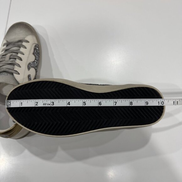 NEW Bibi Lou Gamin Sneakers, Platinum Leather, Size 38/ 8.5 - Picture 16 of 17